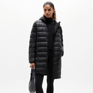 Athleta Black Aire Puffer Parka